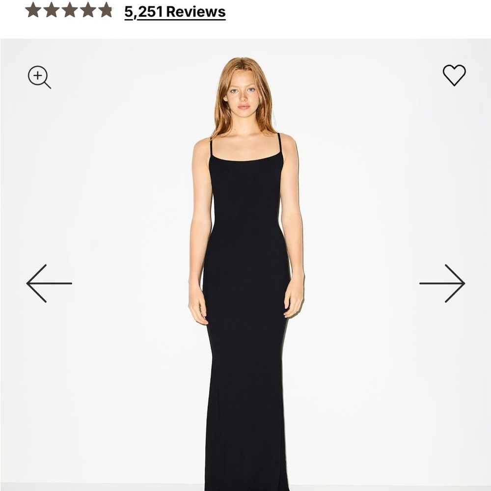 Classic Black Maxi Slip Dress